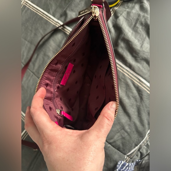 Kate Spade Crossbody maroon color - Picture 6 of 7